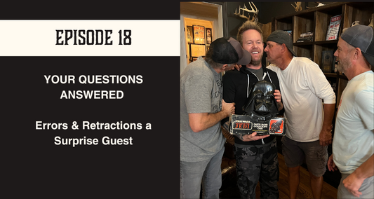 Episode 18 YOUR QUESTIONS ANSWERED, Errors & Retractions a Surprise Guest